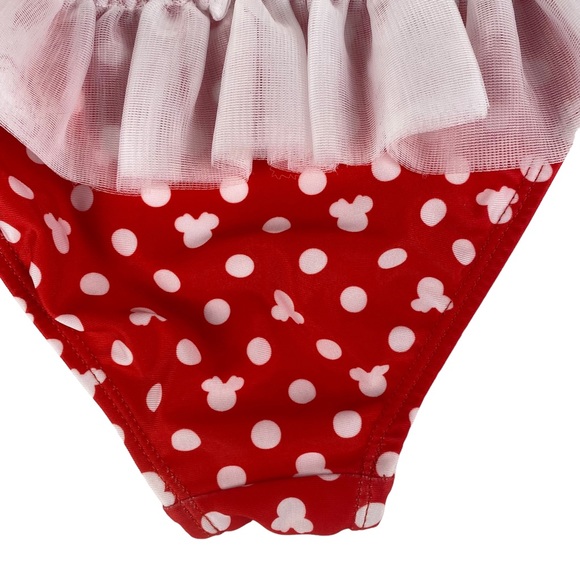Disney Baby Minnie Mouse 1 Piece Bathing Suit - Size 18M - Picture 5 of 7